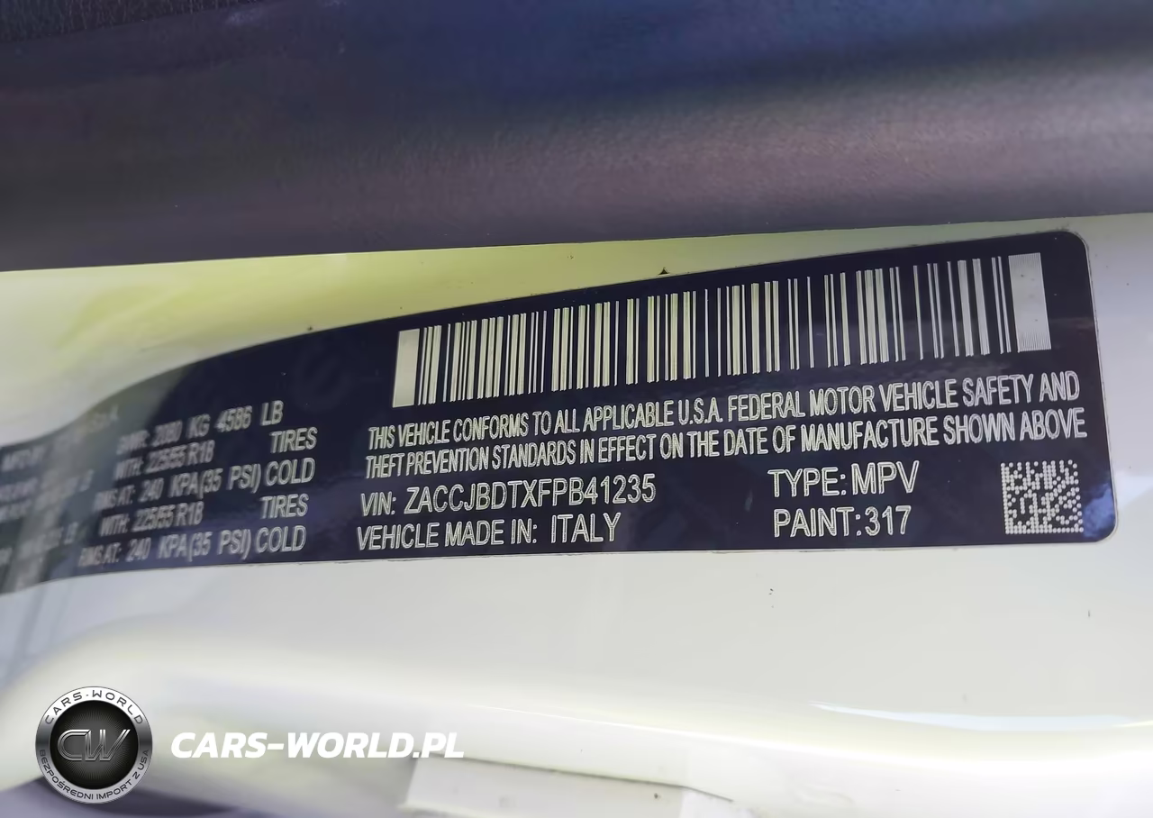 2015 Jeep Renegade Limited VIN:ZACCJBDTXFPB41235 - 9