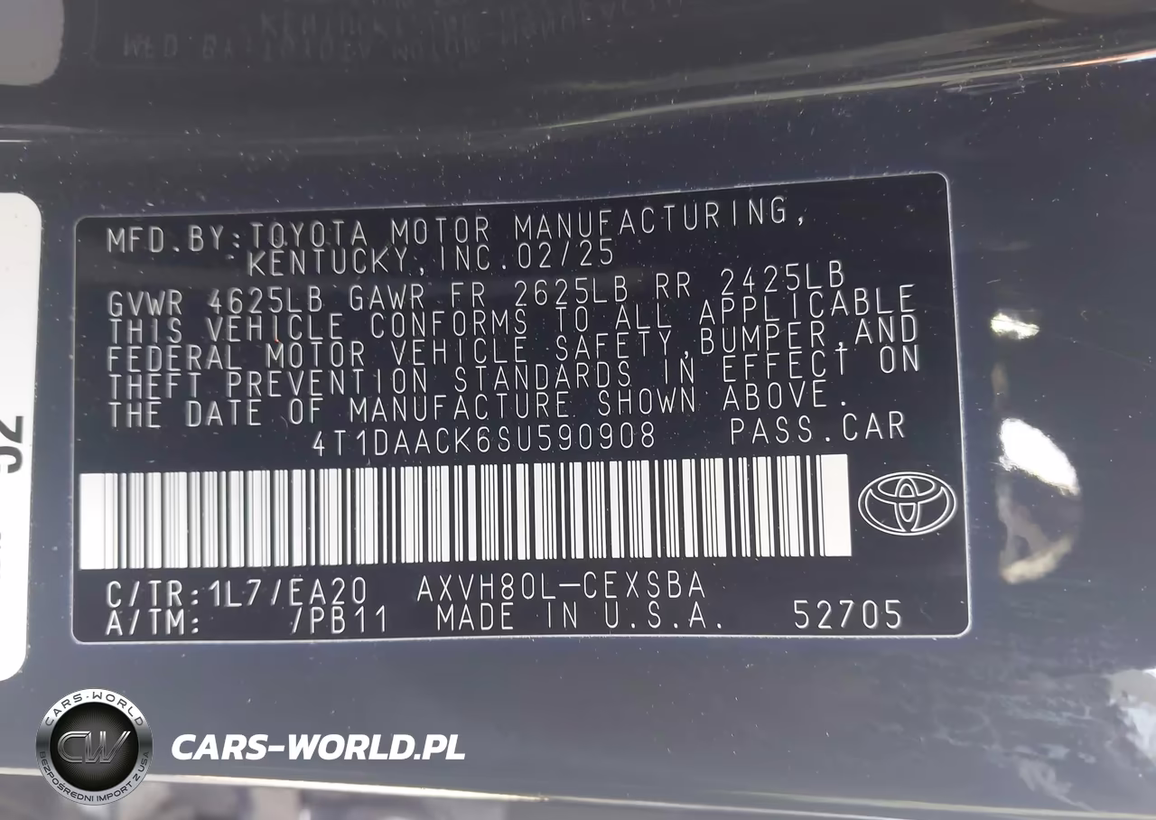 2025 Toyota Camry Se VIN:4T1DAACK6SU590908 - 9