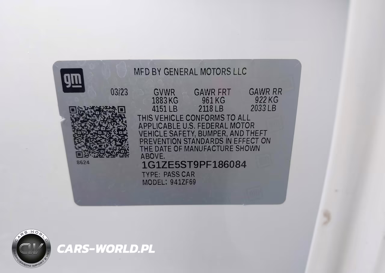 2023 Chevrolet Malibu Fwd 2Lt VIN:1G1ZE5ST9PF186084 - 9