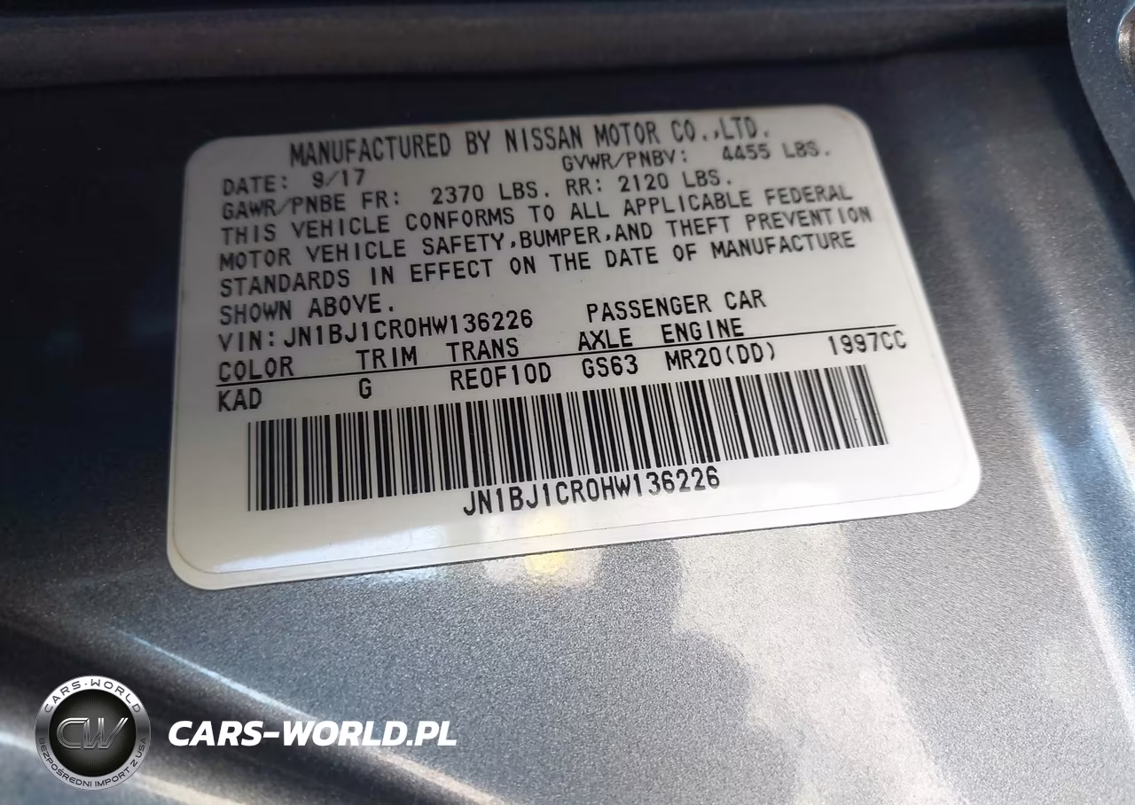 2017 Nissan Rogue Sport Sv VIN:JN1BJ1CR0HW136226 - 9