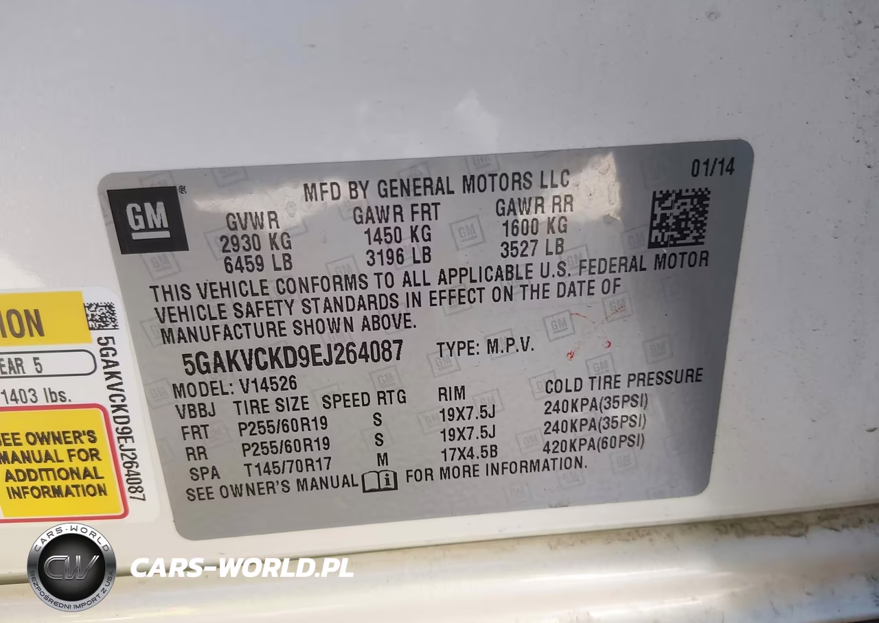 2014 Buick Enclave Premium VIN:5GAKVCKD9EJ264087 - 9