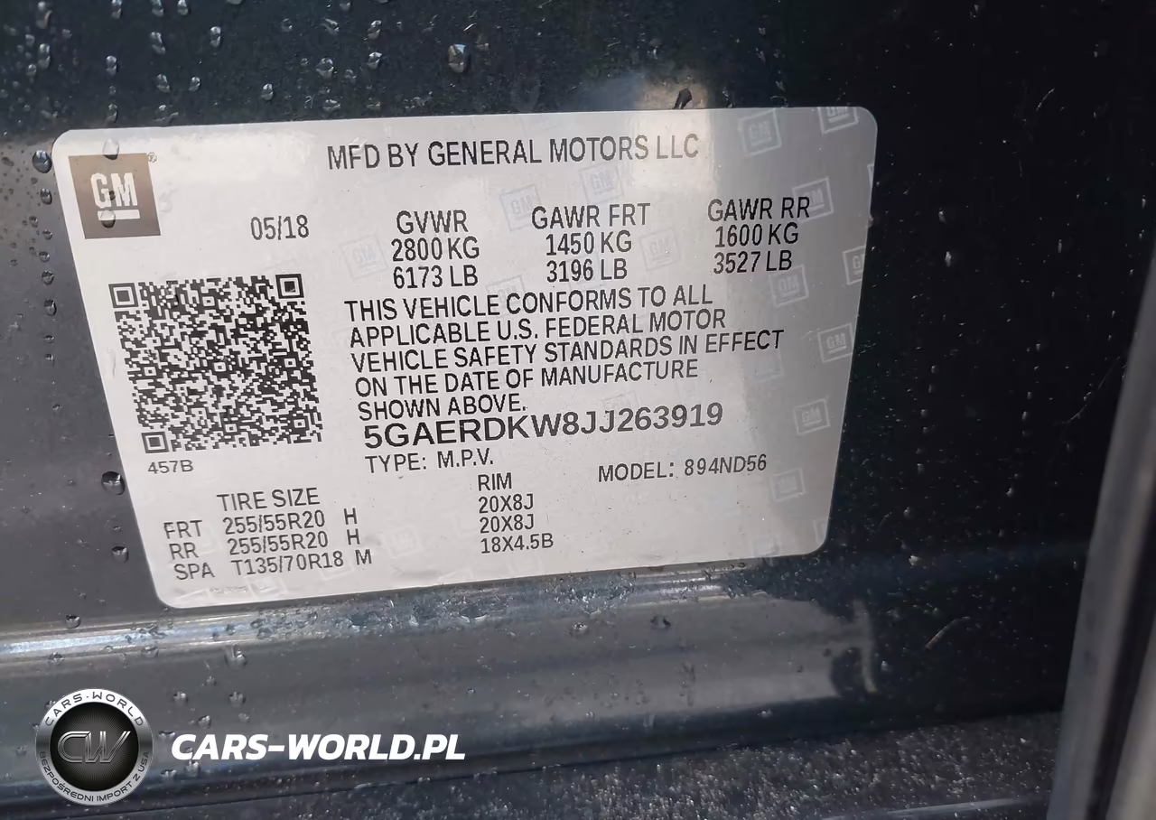 2018 Buick Enclave Avenir VIN:5GAERDKW8JJ263919 - 9