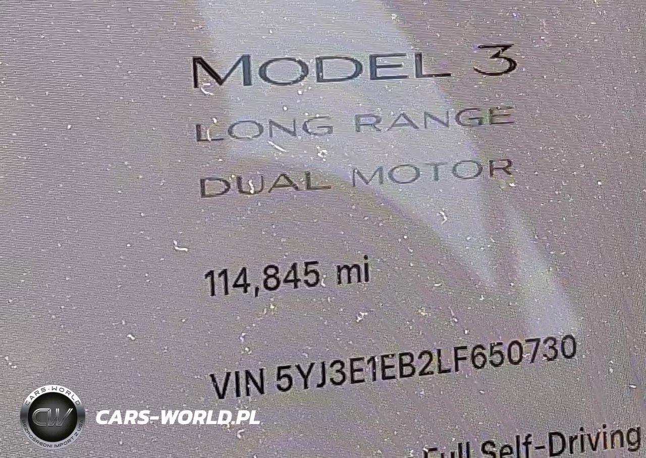 2020 Tesla Model 3 Long Range Dual Motor All-Wheel Drive VIN:5YJ3E1EB2LF650730 - 15