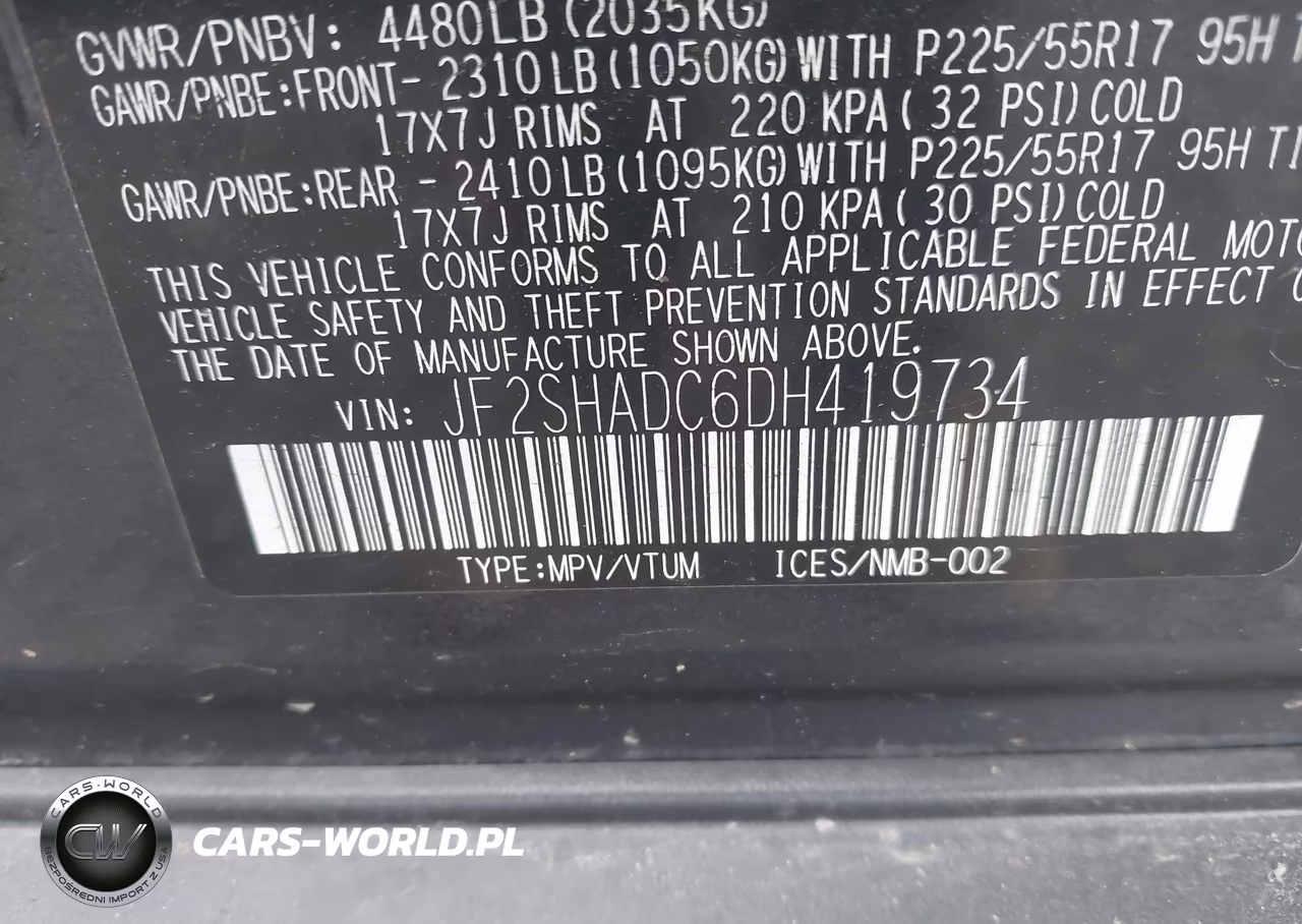 2013 Subaru Forester 2.5X Premium VIN:JF2SHADC6DH419734 - 9