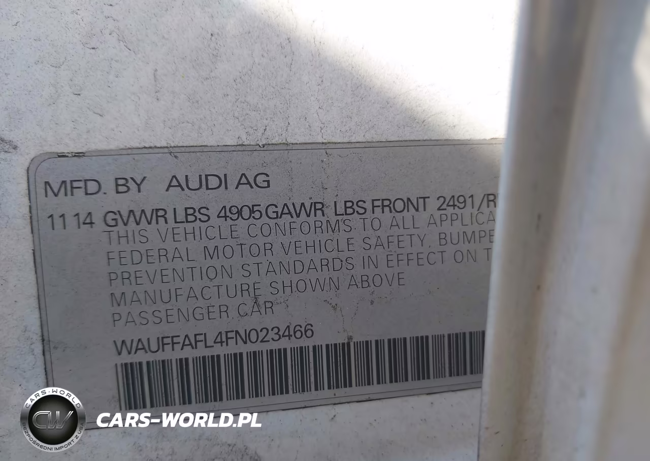 2015 Audi A4 2.0T Premium VIN:WAUFFAFL4FN023466 - 9