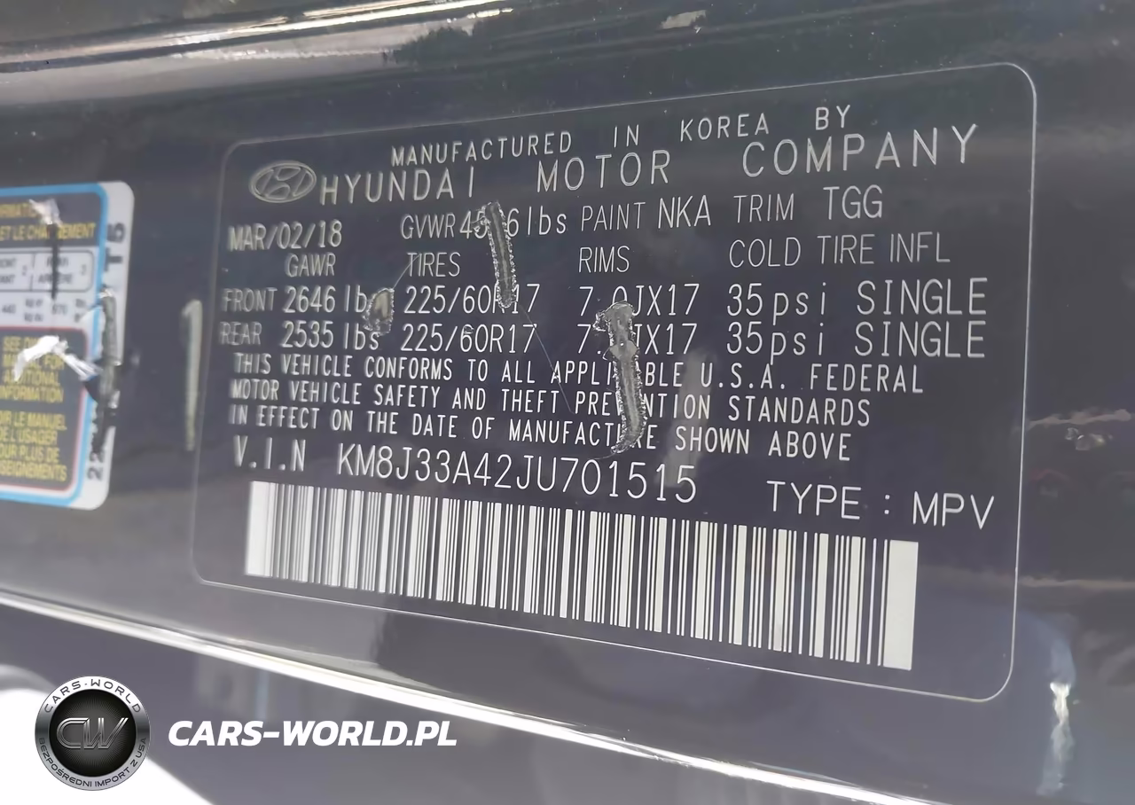 2018 Hyundai Tucson Sel VIN:KM8J33A42JU701515 - 9