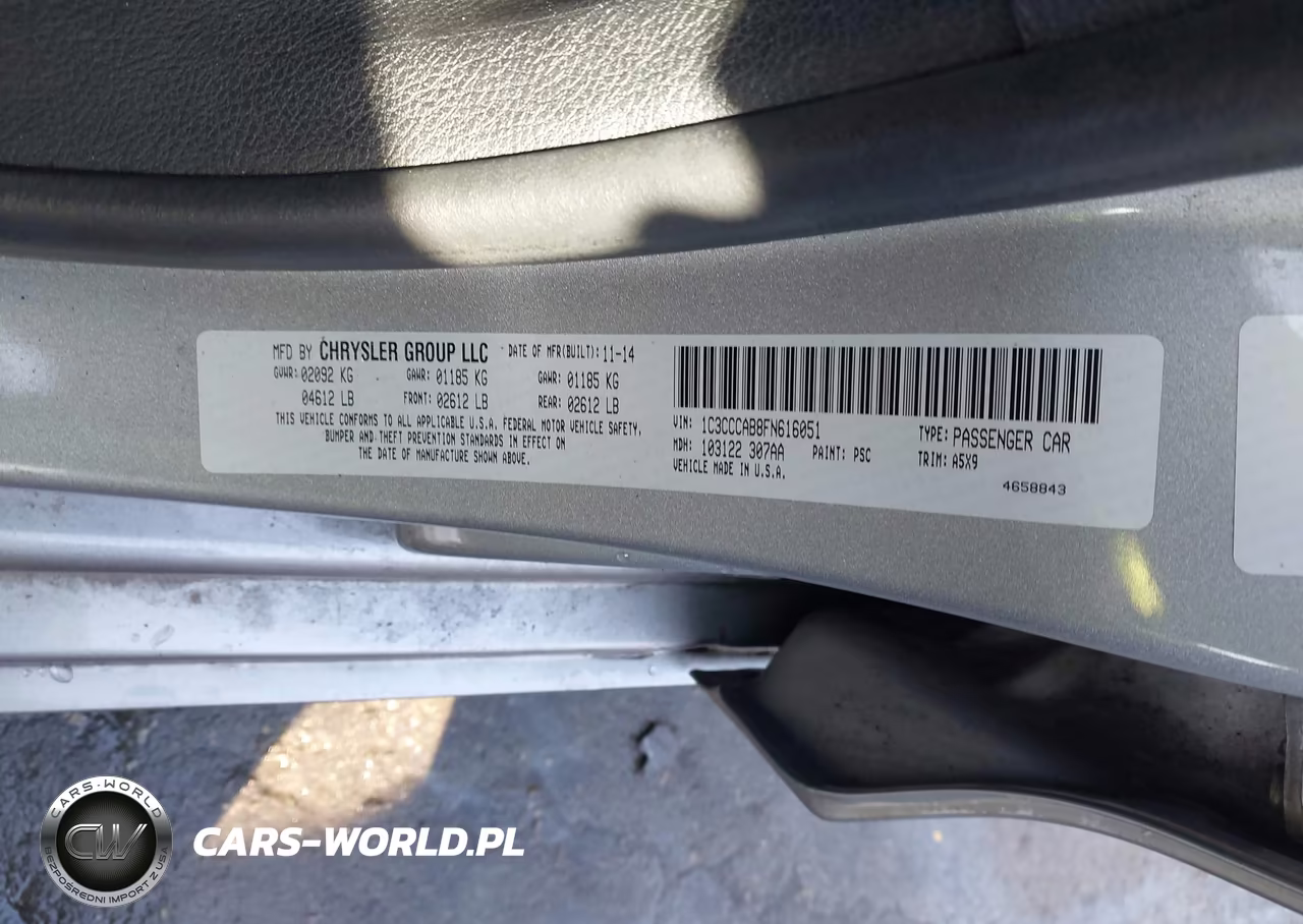 2015 Chrysler 200 Limited VIN:1C3CCCAB8FN616051 - 9