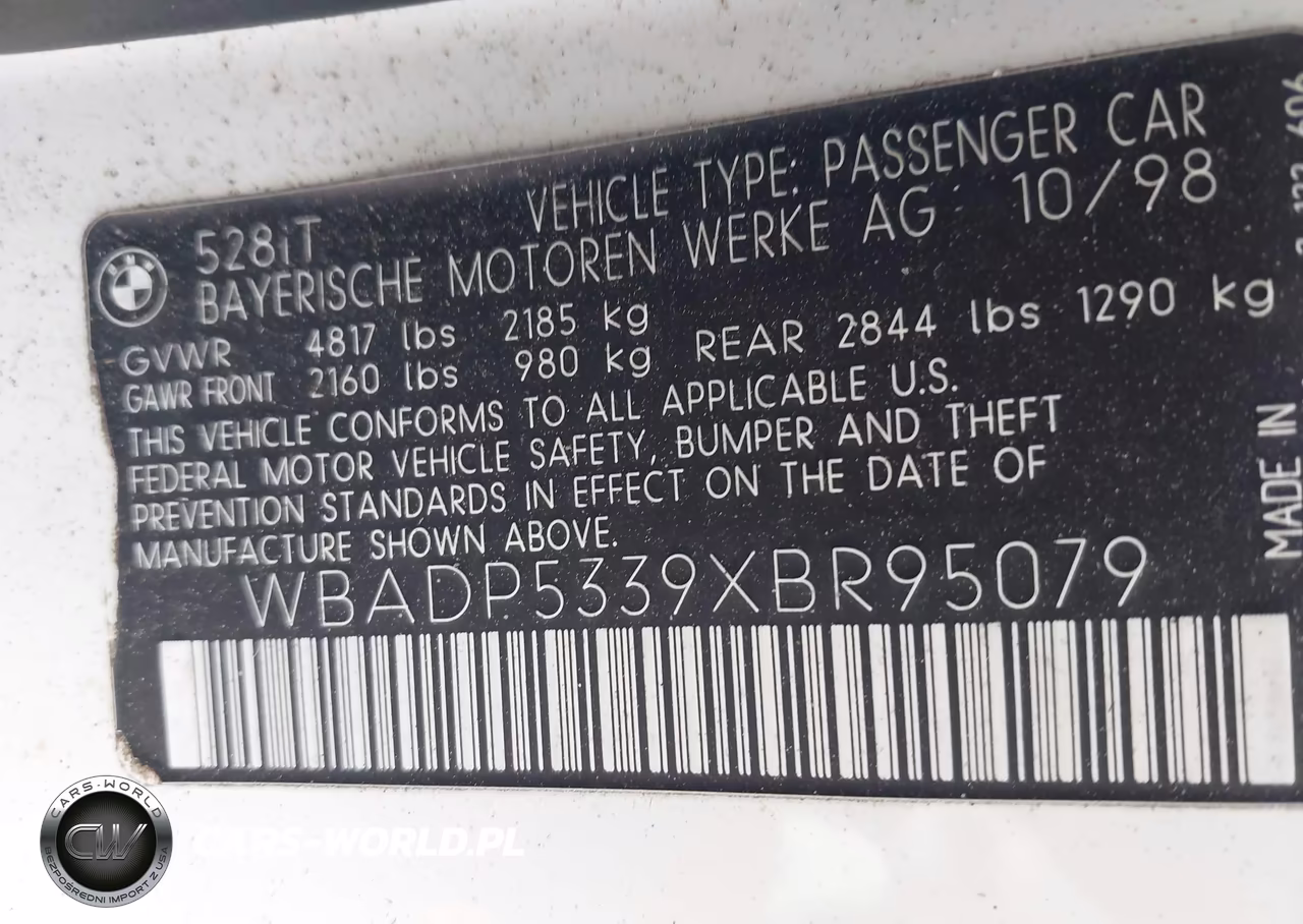 1999 BMW 528I Sport VIN:WBADP5339XBR95079 - 9