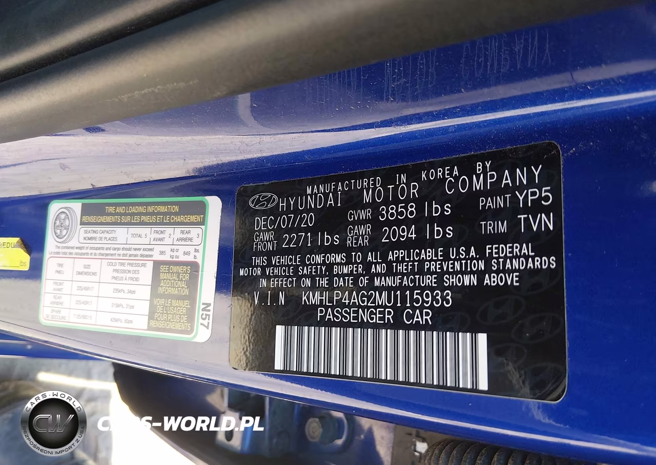 2021 Hyundai Elantra Limited VIN:KMHLP4AG2MU115933 - 9