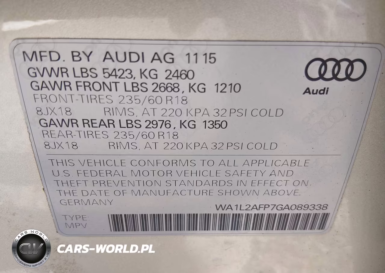 2016 Audi Q5 2.0T Premium VIN:WA1L2AFP7GA089338 - 9