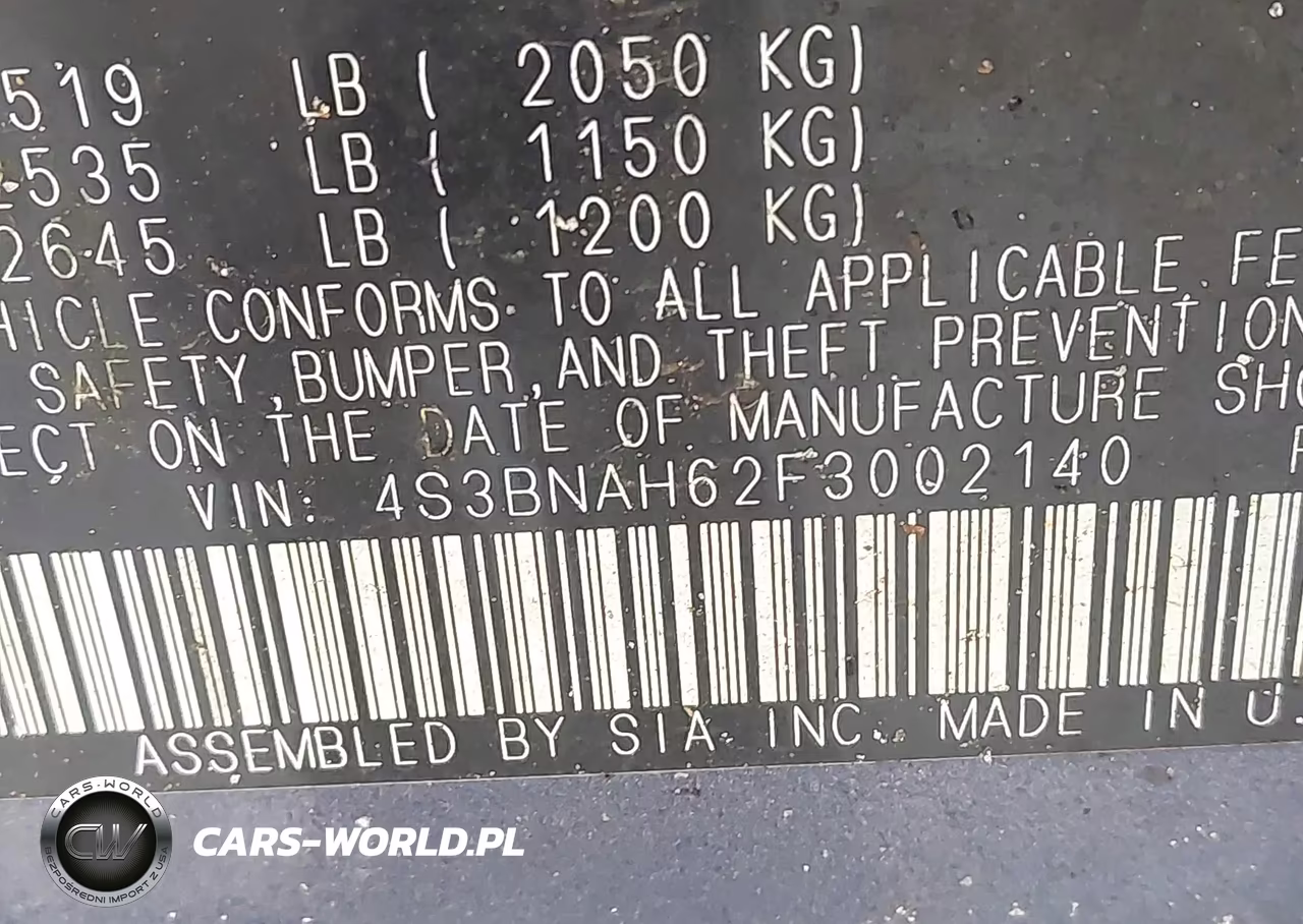 2015 Subaru Legacy 2.5I Premium VIN:4S3BNAH62F3002140 - 9