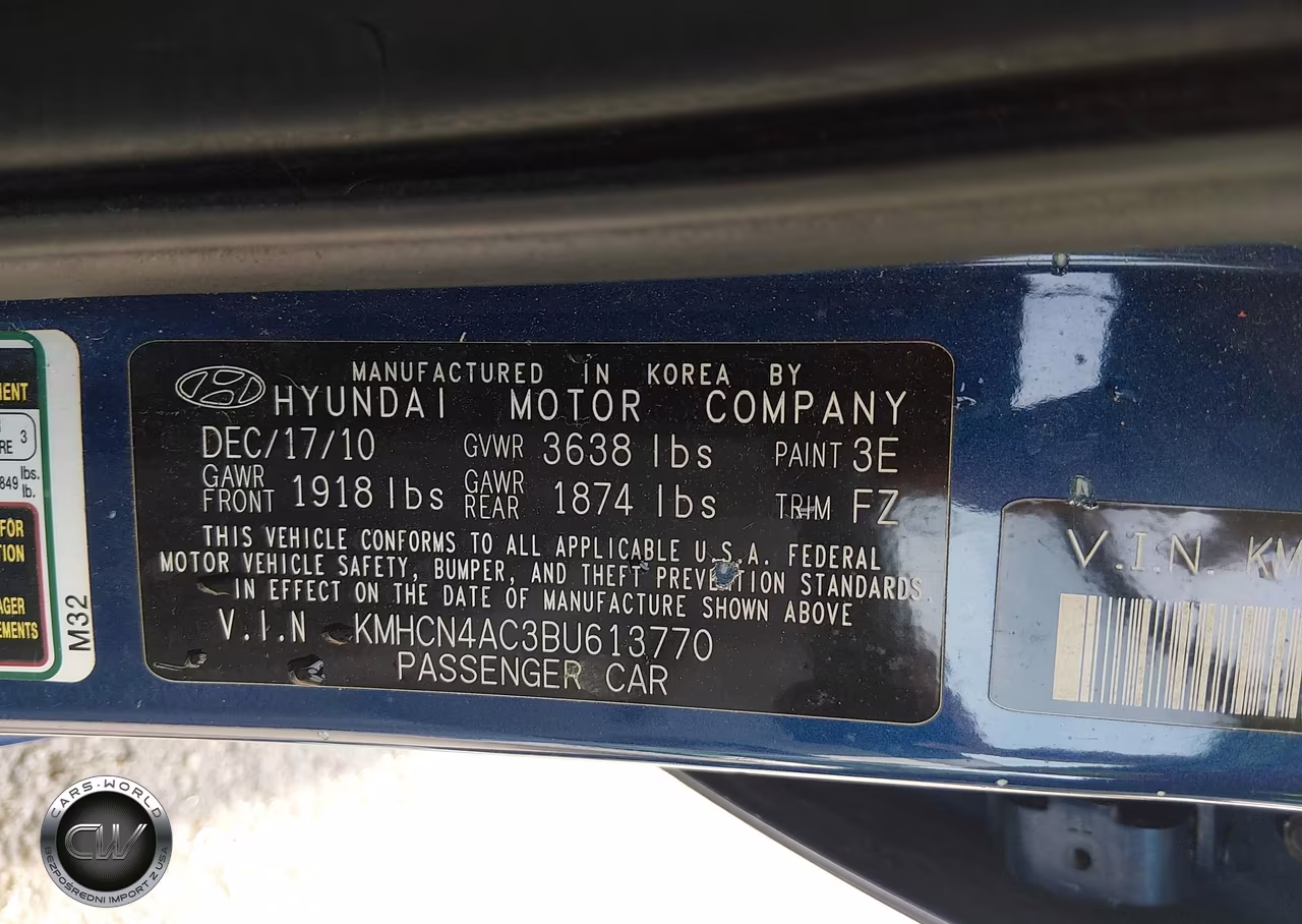 2011 Hyundai Accent Gls VIN:KMHCN4AC3BU613770 - 9