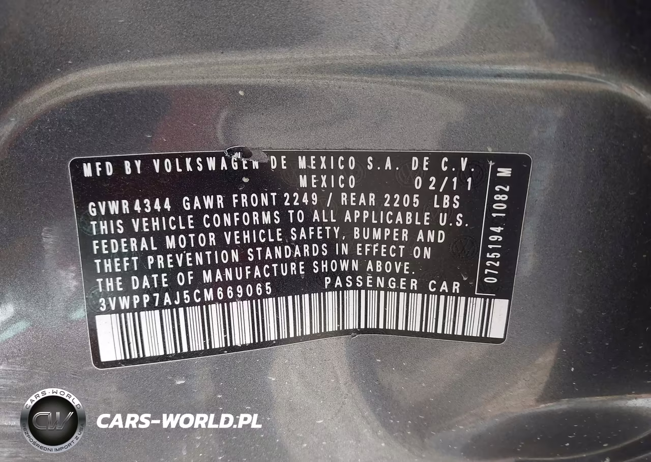 2012 Volkswagen Jetta Sportwagen 2.5L Se VIN:3VWPP7AJ5CM669065 - 9