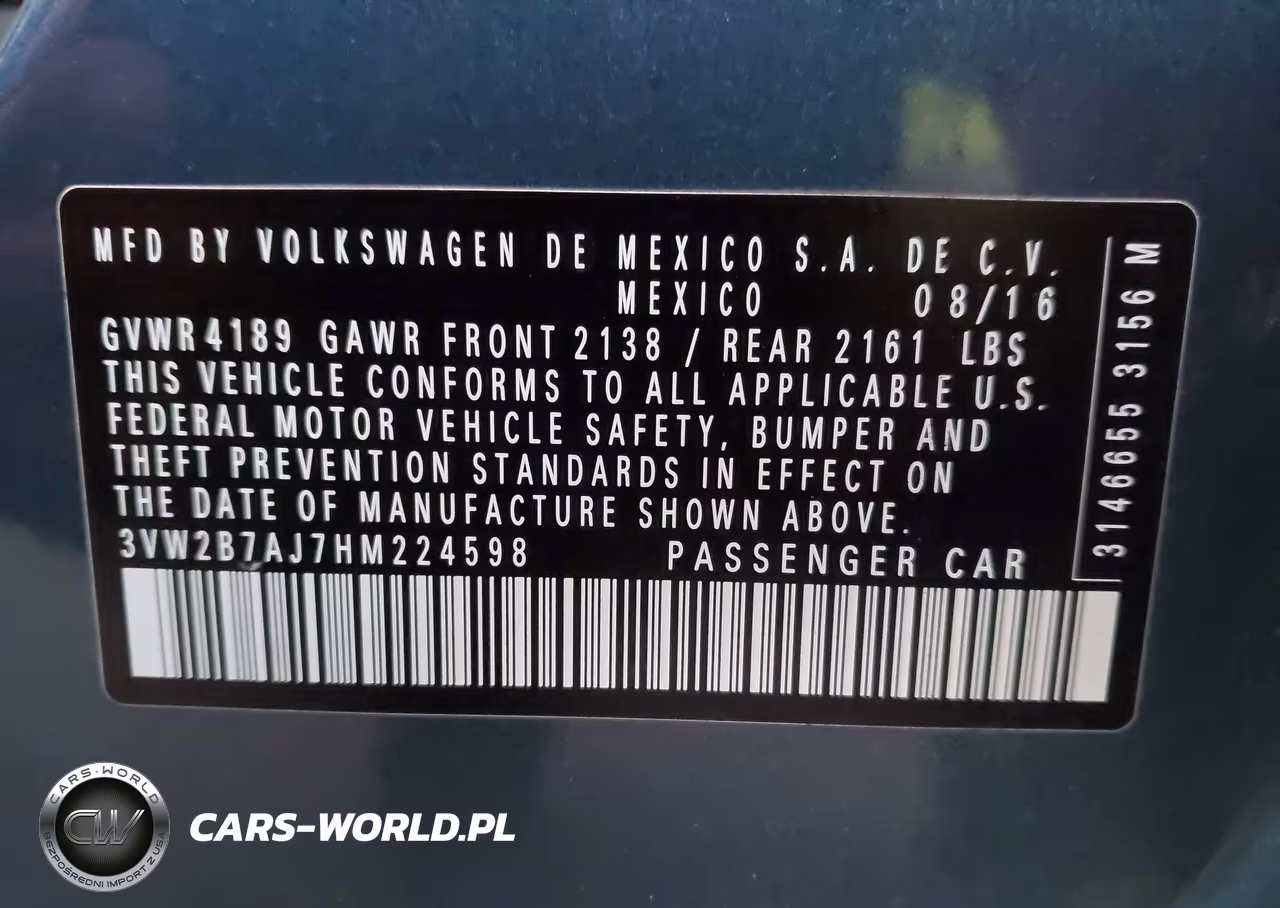 2017 Volkswagen Jetta 1.4T S VIN:3VW2B7AJ7HM224598 - 9