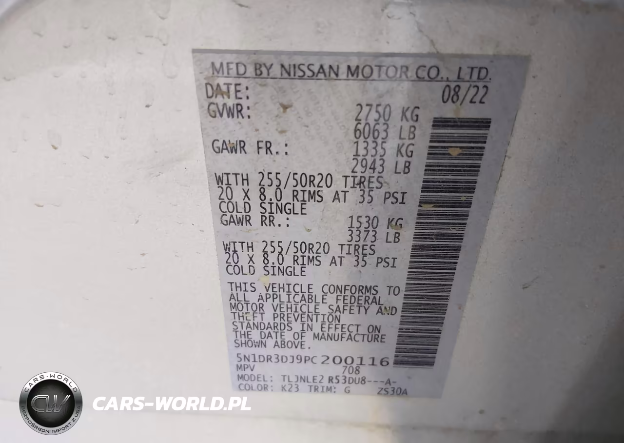 2023 Nissan Pathfinder Platinum 4Wd VIN:5N1DR3DJ9PC200116 - 9