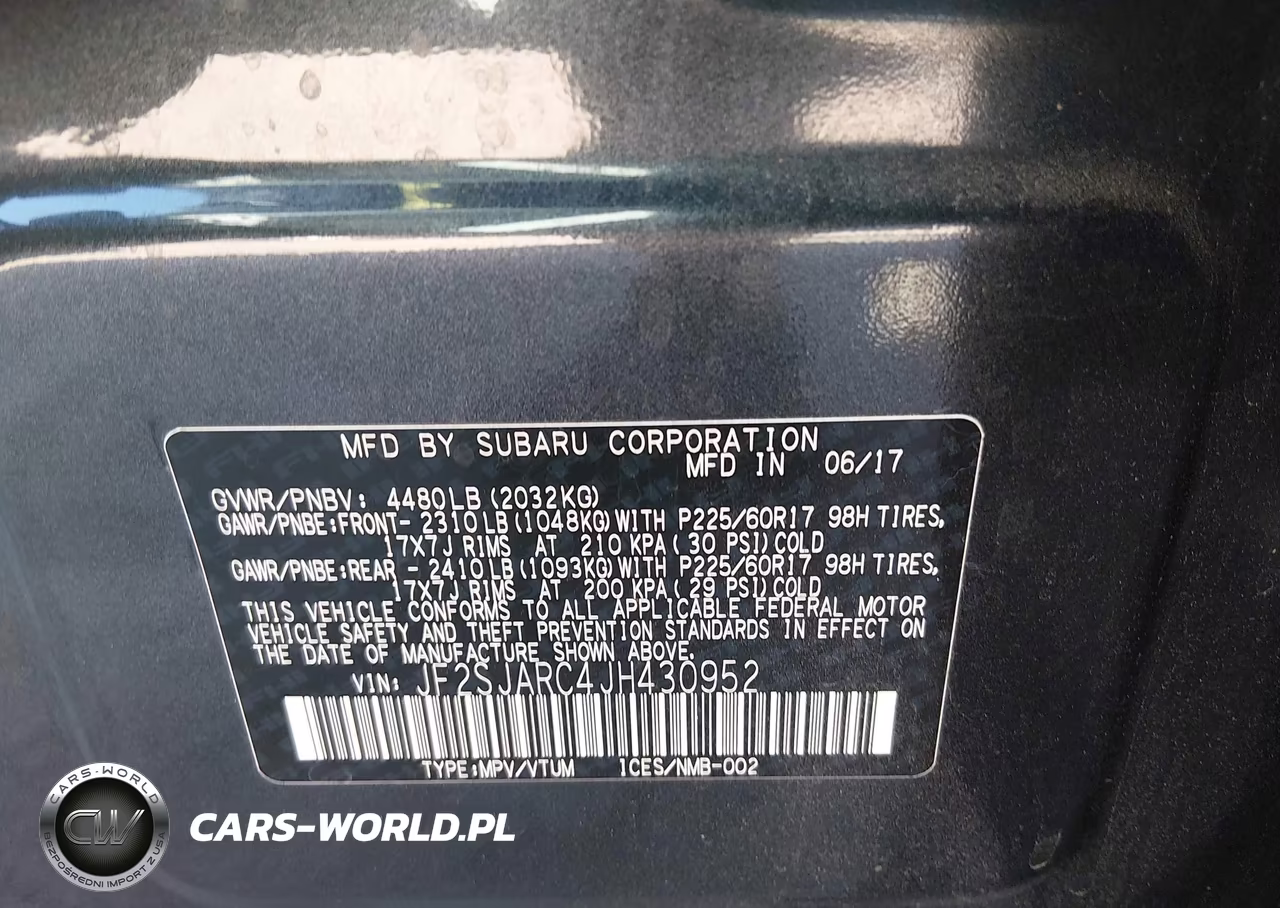2018 Subaru Forester 2.5I Limited VIN:JF2SJARC4JH430952 - 9