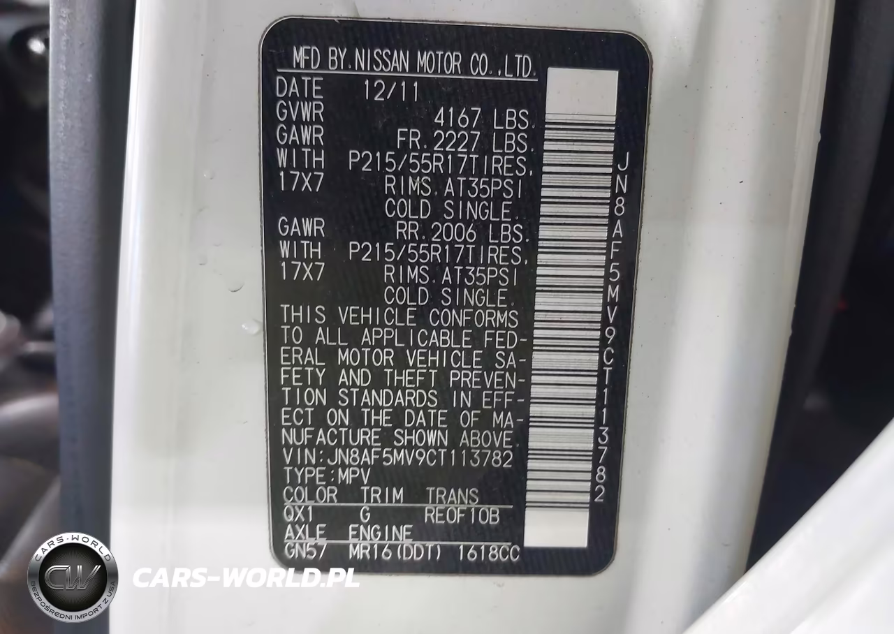 2012 Nissan Juke Sl VIN:JN8AF5MV9CT113782 - 9
