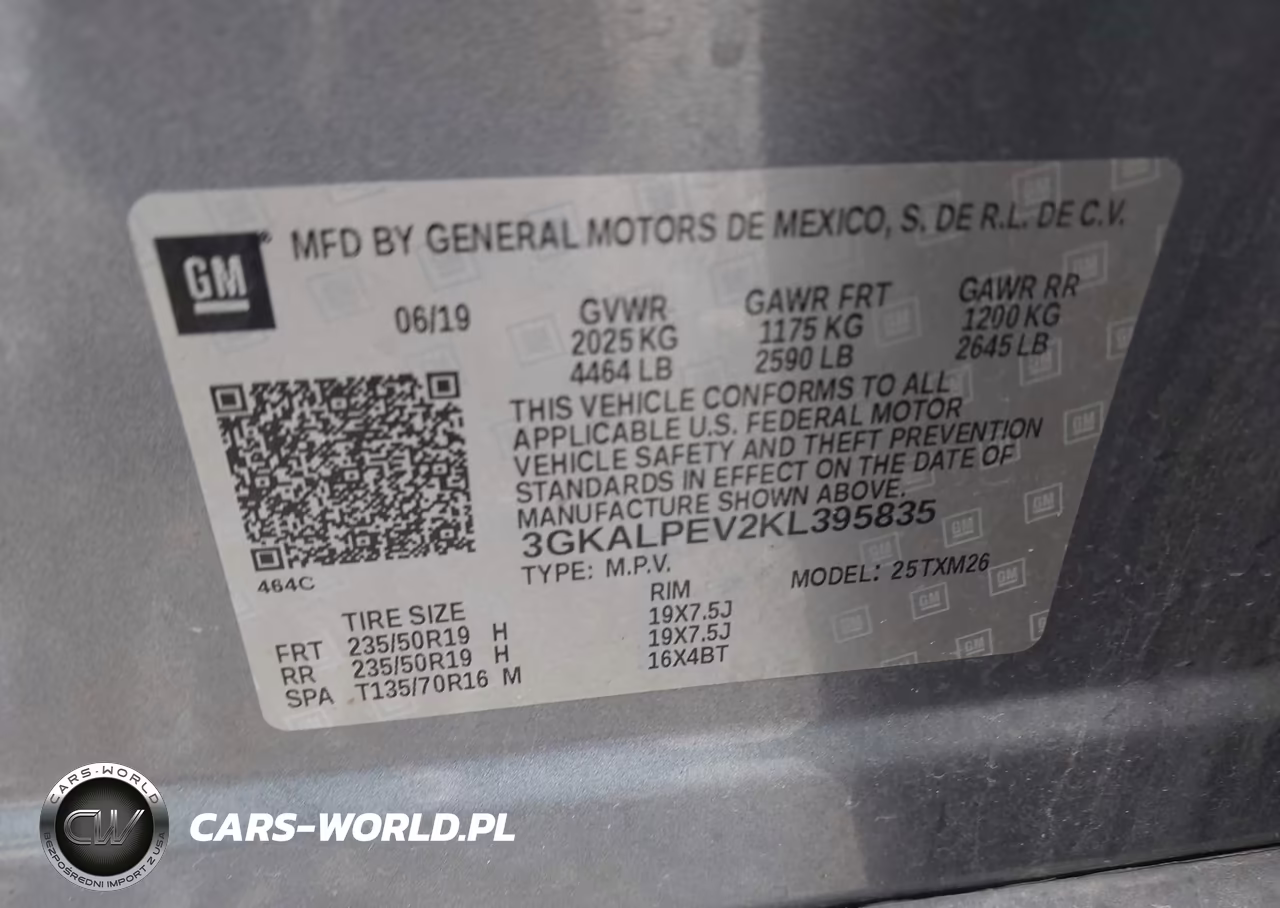2019 GMC Terrain Slt VIN:3GKALPEV2KL395835 - 9
