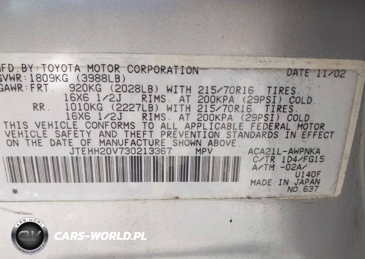 2003 Toyota Rav4 VIN:JTEHH20V730213367 - 9