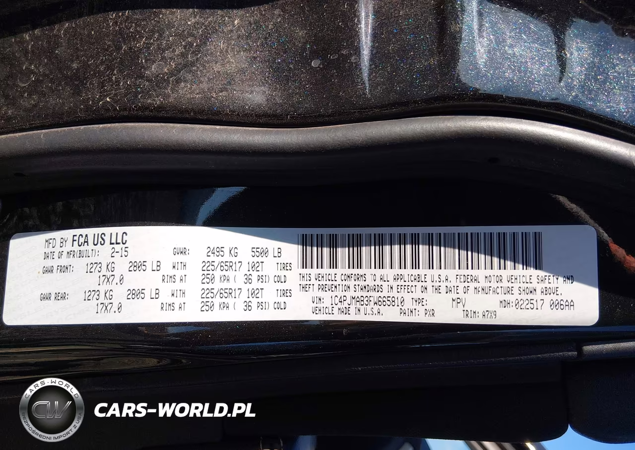 2015 Jeep Cherokee Sport VIN:1C4PJMAB3FW665810 - 9