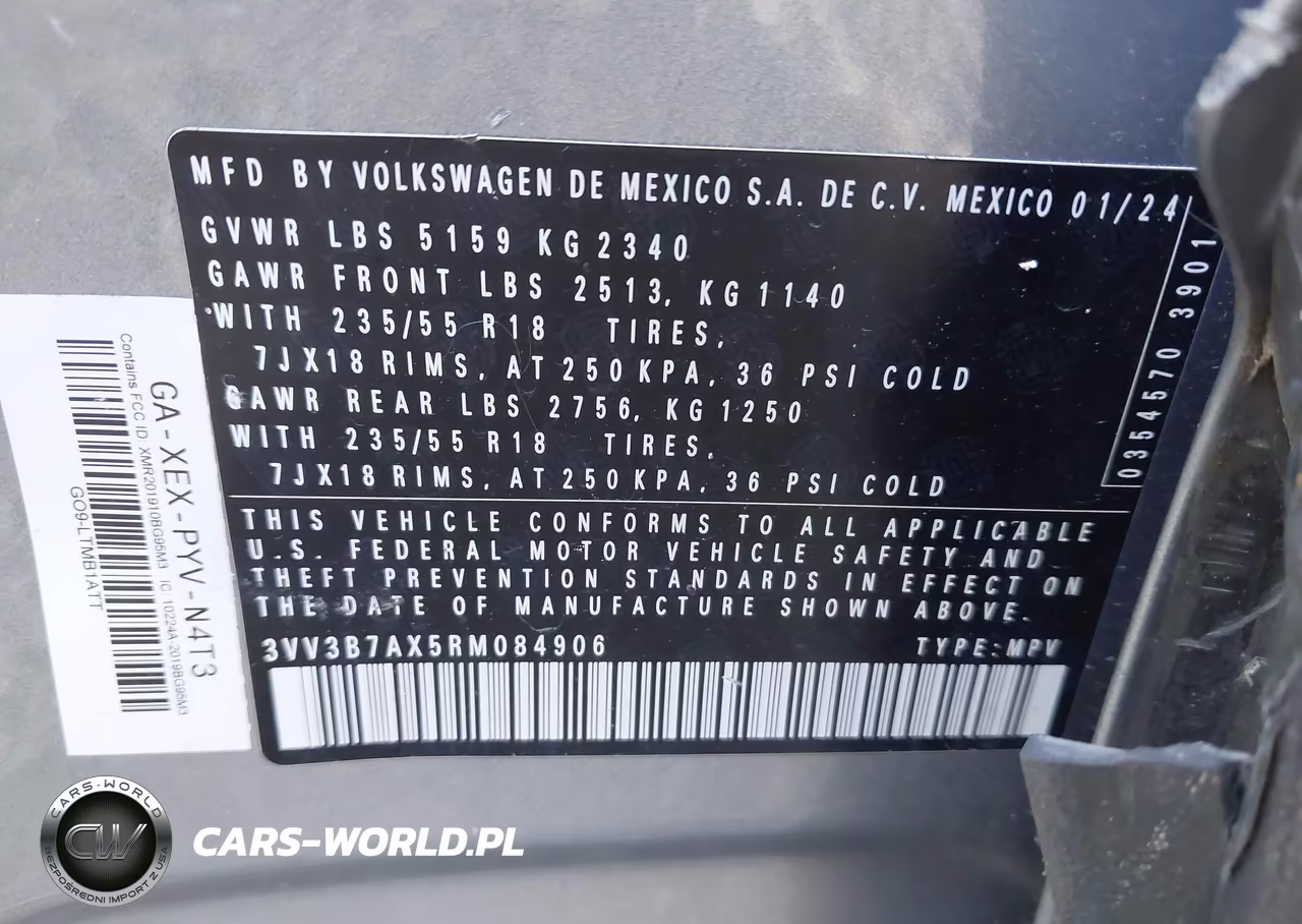 2024 Volkswagen Tiguan 2.0T Se-2.0T Wolfsburg Edition VIN:3VV3B7AX5RM084906 - 9