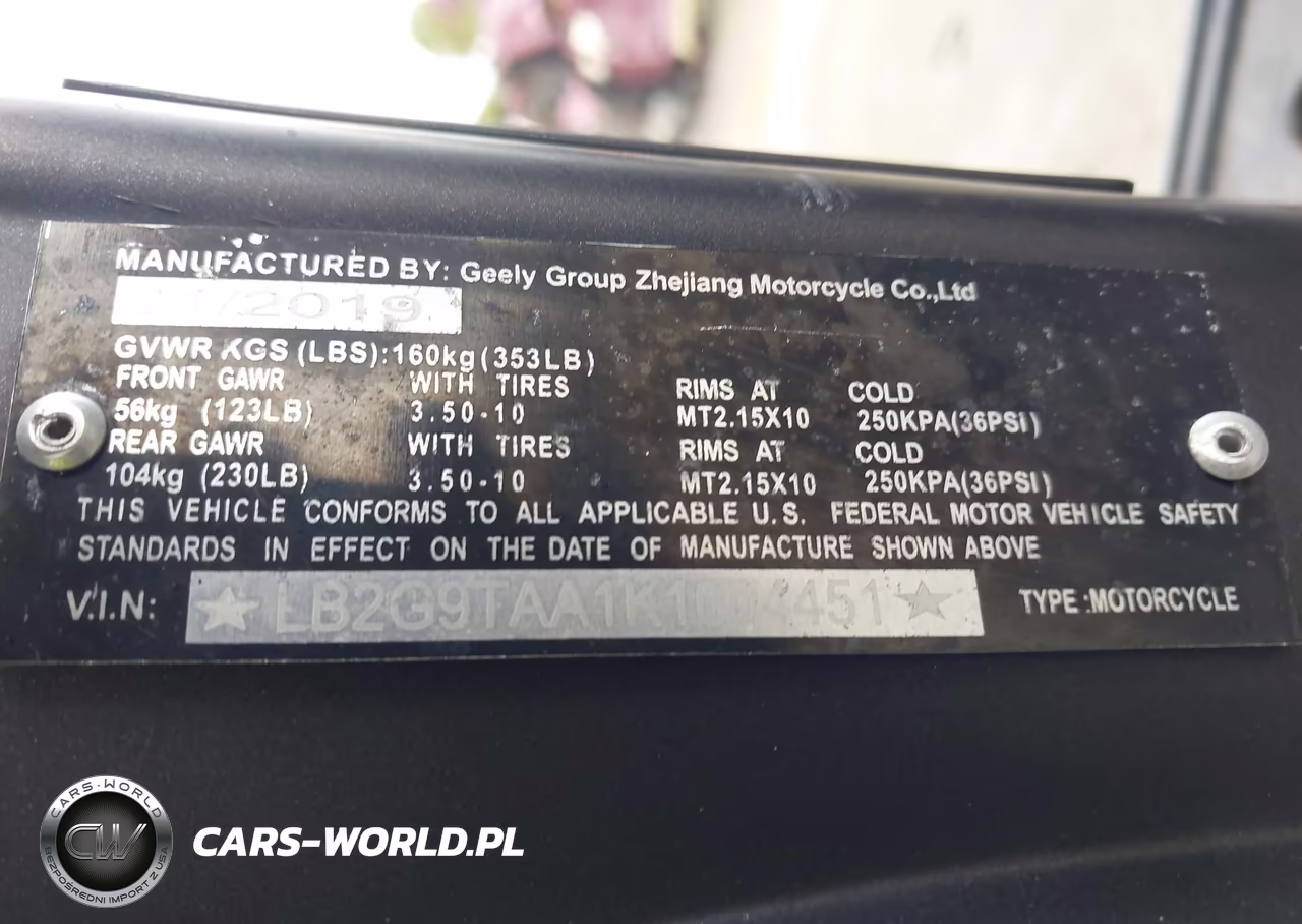 2019 Zhejiang Scooter VIN:LB2G9TAA1K1004451 - 10
