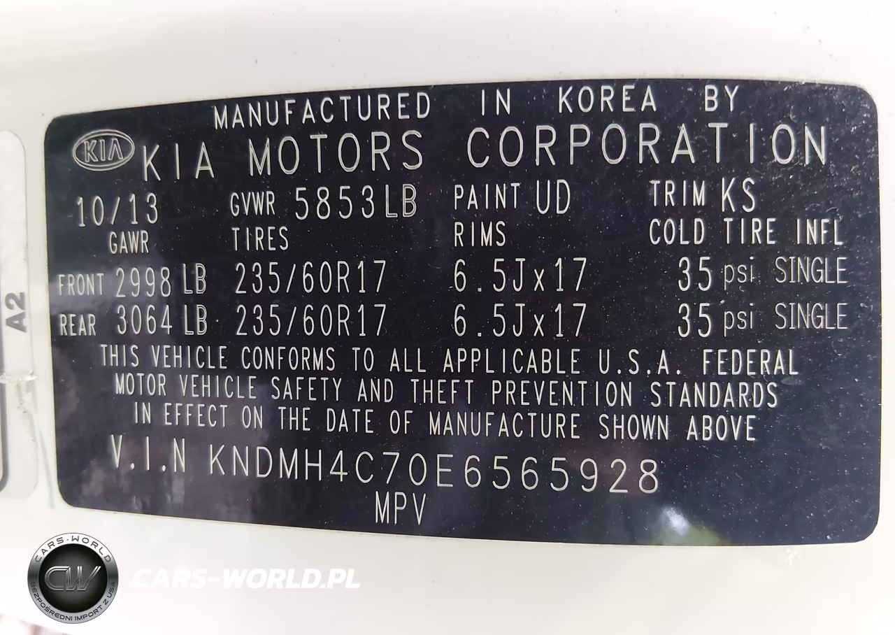 2014 Kia Sedona Ex VIN:KNDMH4C70E6565928 - 9