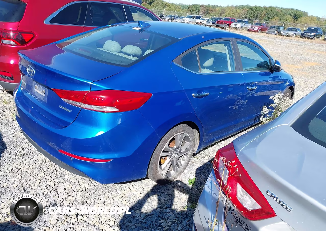2017 Hyundai Elantra Limited VIN:5NPD84LF5HH051767 - 4