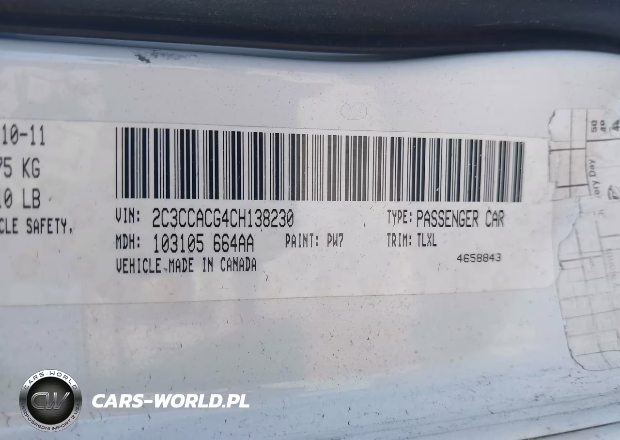 2012 Chrysler 300 Limited VIN:2C3CCACG4CH138230 - 9