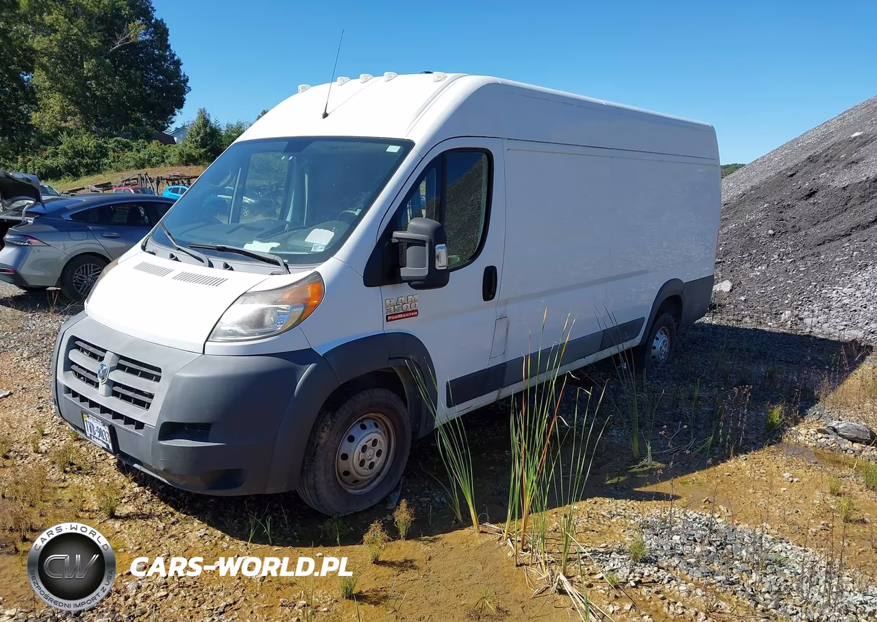 2017 Ram Promaster 3500 Cargo Van High Roof 159 Wb Ext VIN:3C6URVJGXHE551238 - 2