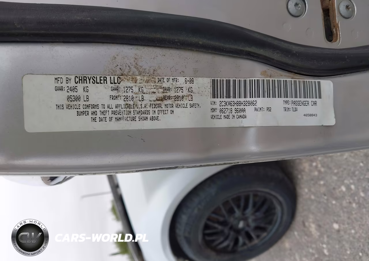 2008 Chrysler 300C Hemi VIN:2C3KA63H88H328062 - 9