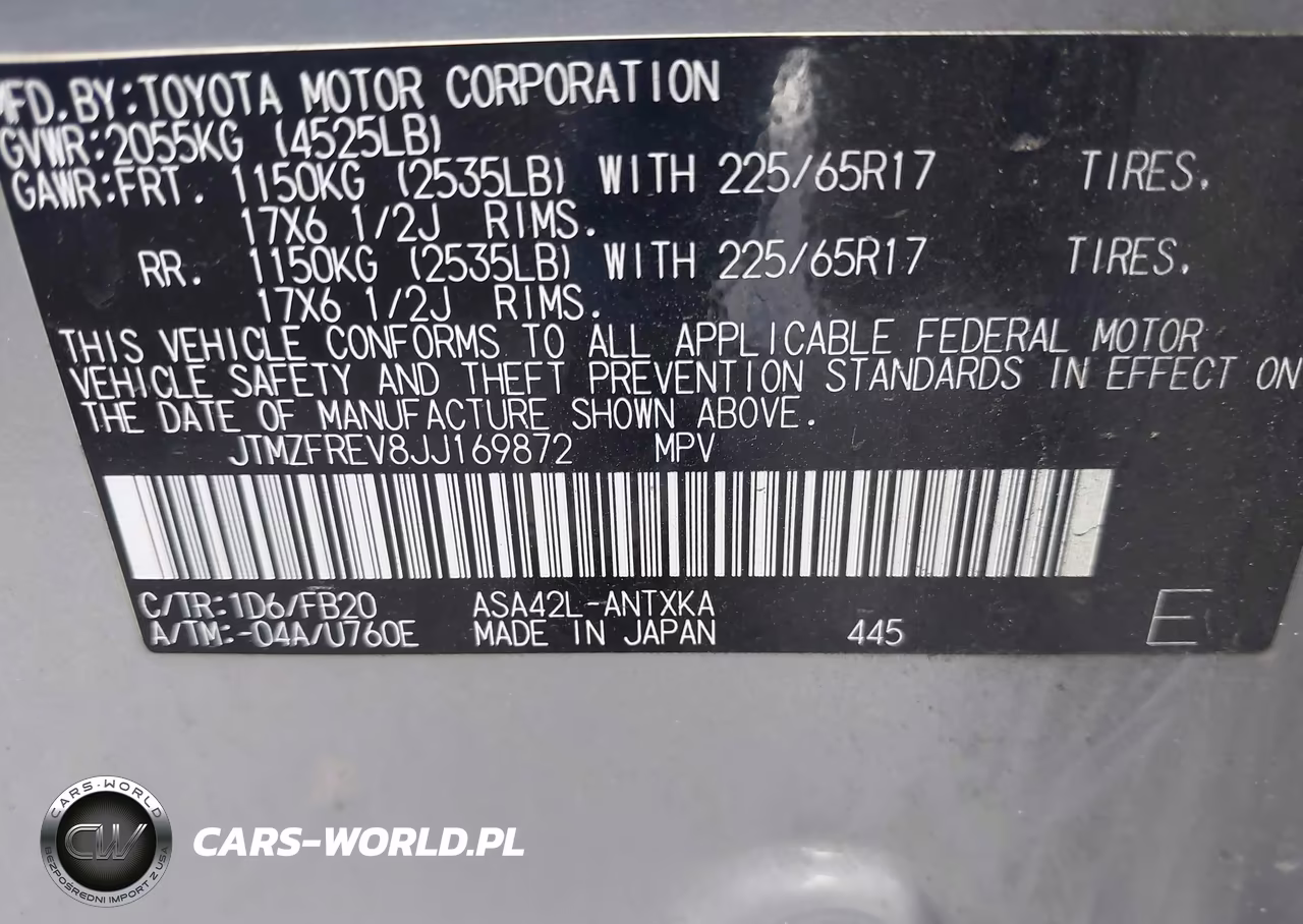 2018 Toyota Rav4 Le VIN:JTMZFREV8JJ169872 - 9