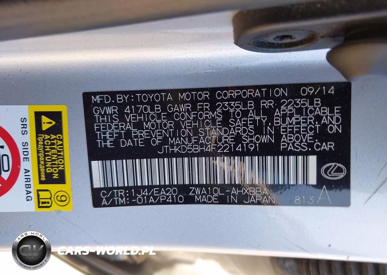 2015 Lexus Ct 200H VIN:JTHKD5BH4F2214191 - 9