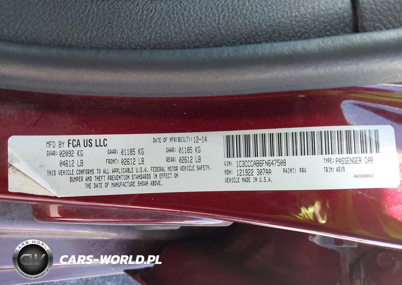2015 Chrysler 200 Limited VIN:1C3CCCAB6FN647508 - 9
