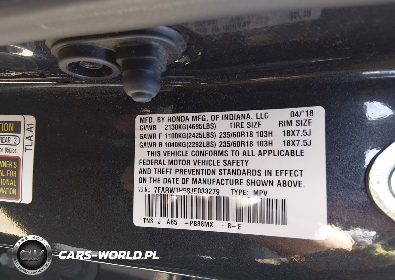 2018 Honda Cr-V Ex VIN:7FARW1H58JE033279 - 9