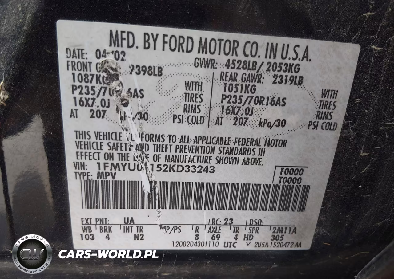 2002 Ford Escape Xlt VIN:1FMYU04152KD33243 - 9
