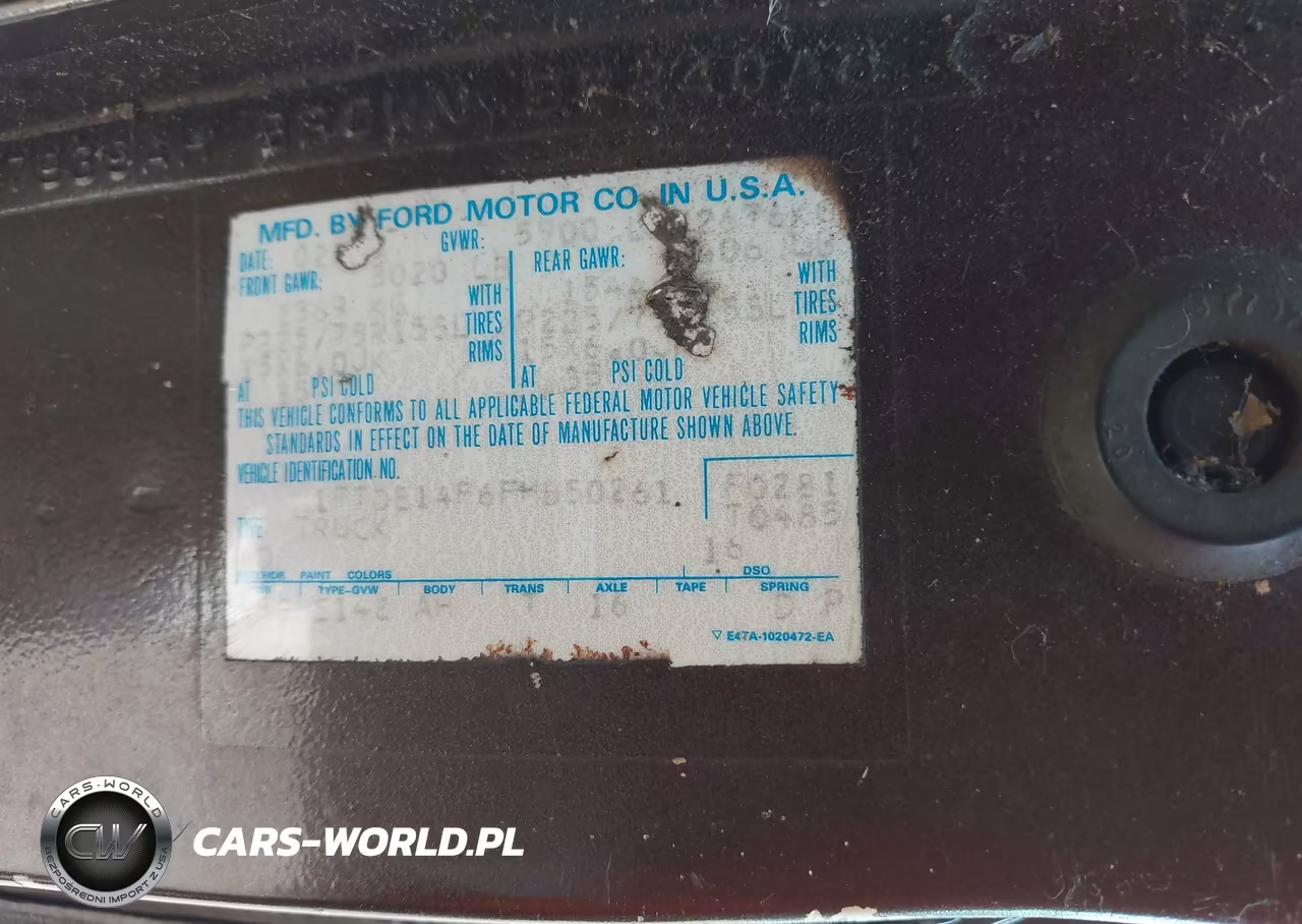 1985 Ford Econoline E150 Van VIN:1FTDE14F6FHB50261 - 9