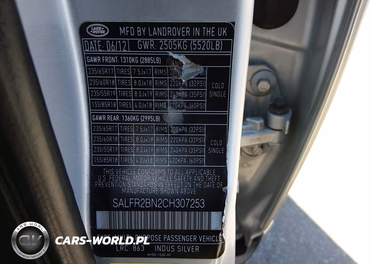 2012 Land Rover Lr2 VIN:SALFR2BN2CH307253 - 9