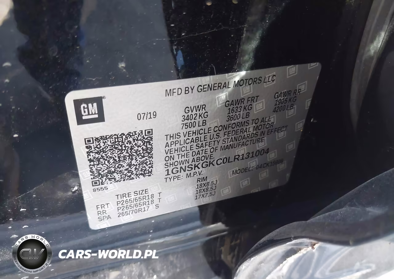 2020 Chevrolet Suburban 4Wd Ls VIN:1GNSKGKC0LR131004 - 9