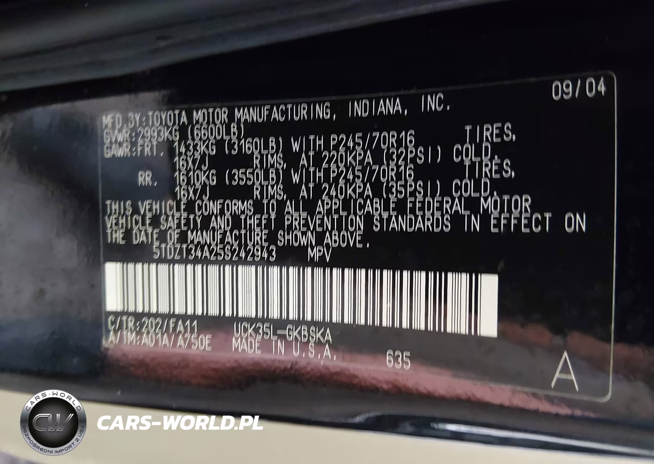 2005 Toyota Sequoia Sr5 V8 VIN:5TDZT34A25S242943 - 9