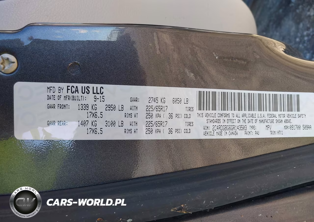 2016 Dodge Grand Caravan Se VIN:2C4RDGBG6GR143503 - 9