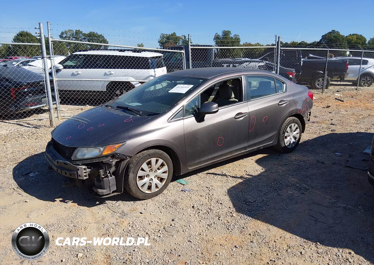 2012 Honda Civic Sdn Lx VIN:19XFB2F51CE103510 - 2