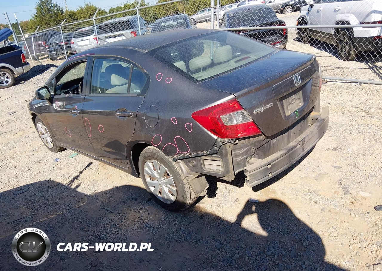 2012 Honda Civic Sdn Lx VIN:19XFB2F51CE103510 - 3