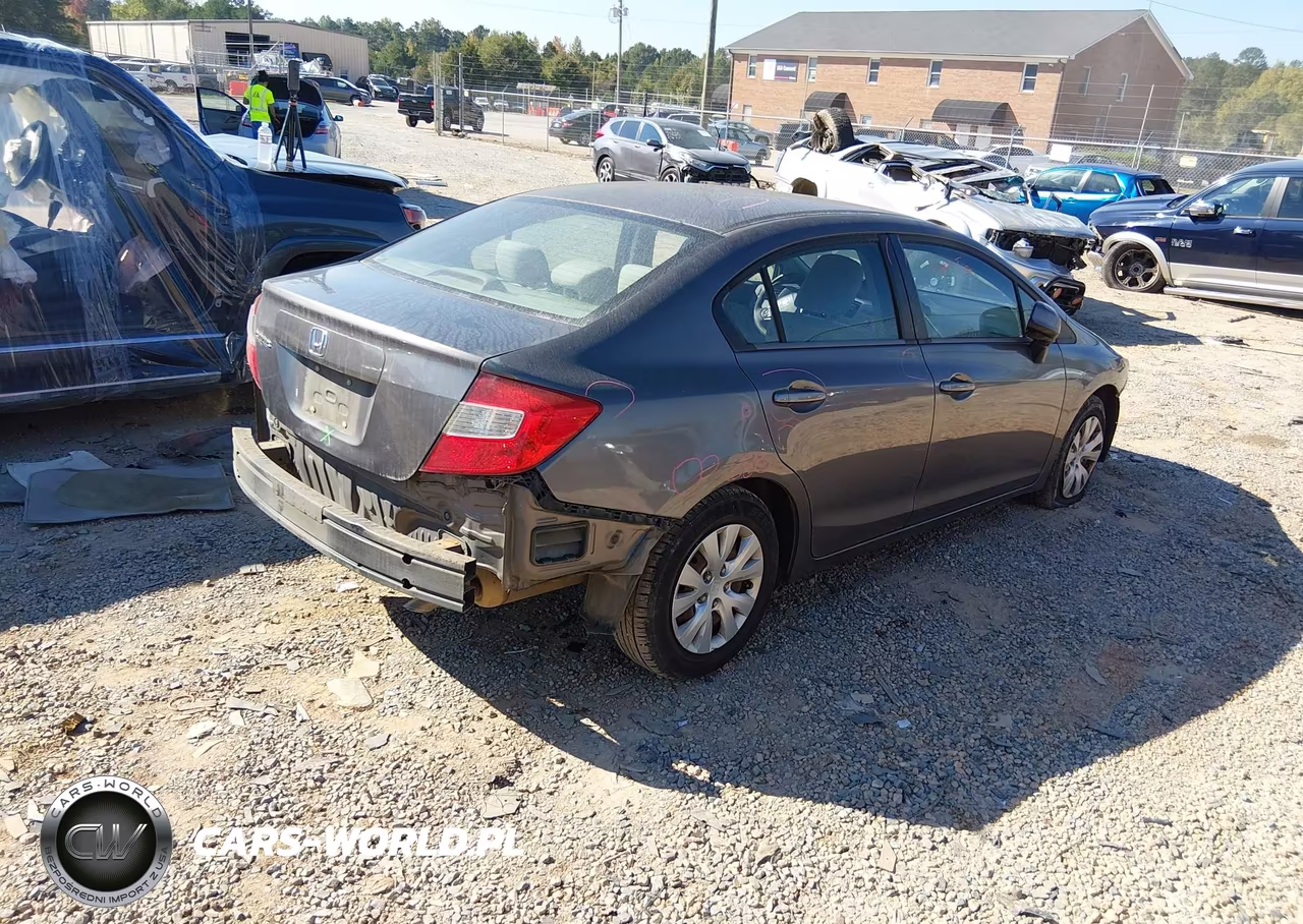 2012 Honda Civic Sdn Lx VIN:19XFB2F51CE103510 - 4