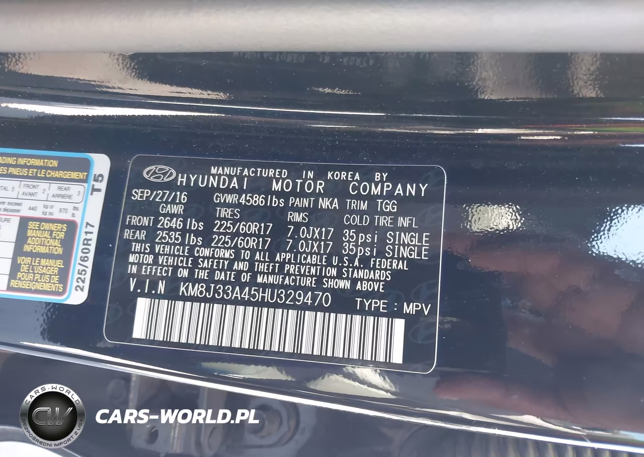 2017 Hyundai Tucson Se VIN:KM8J33A45HU329470 - 9
