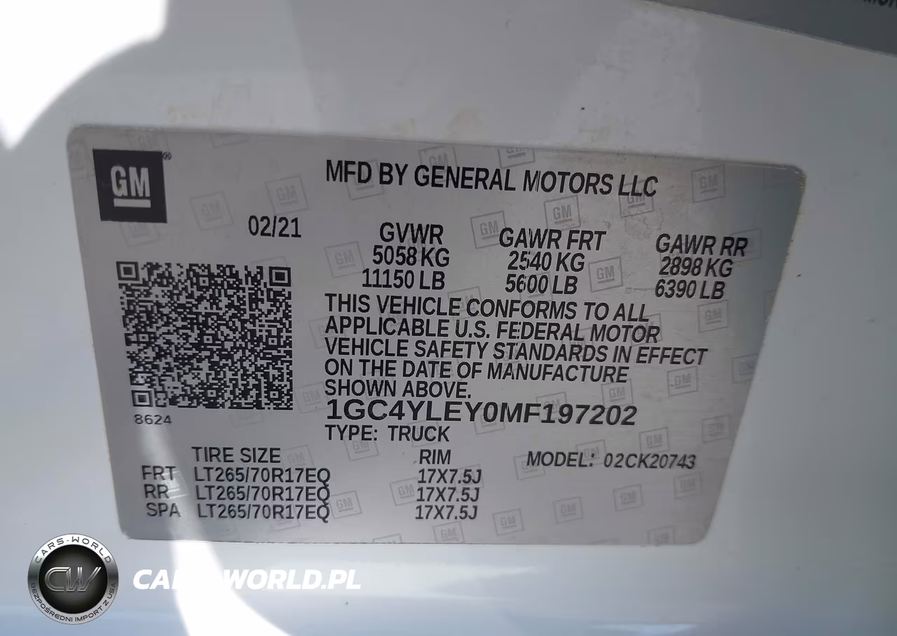 2021 Chevrolet Silverado K2500 Heavy Duty VIN:1GC4YLEY0MF197202 - 8