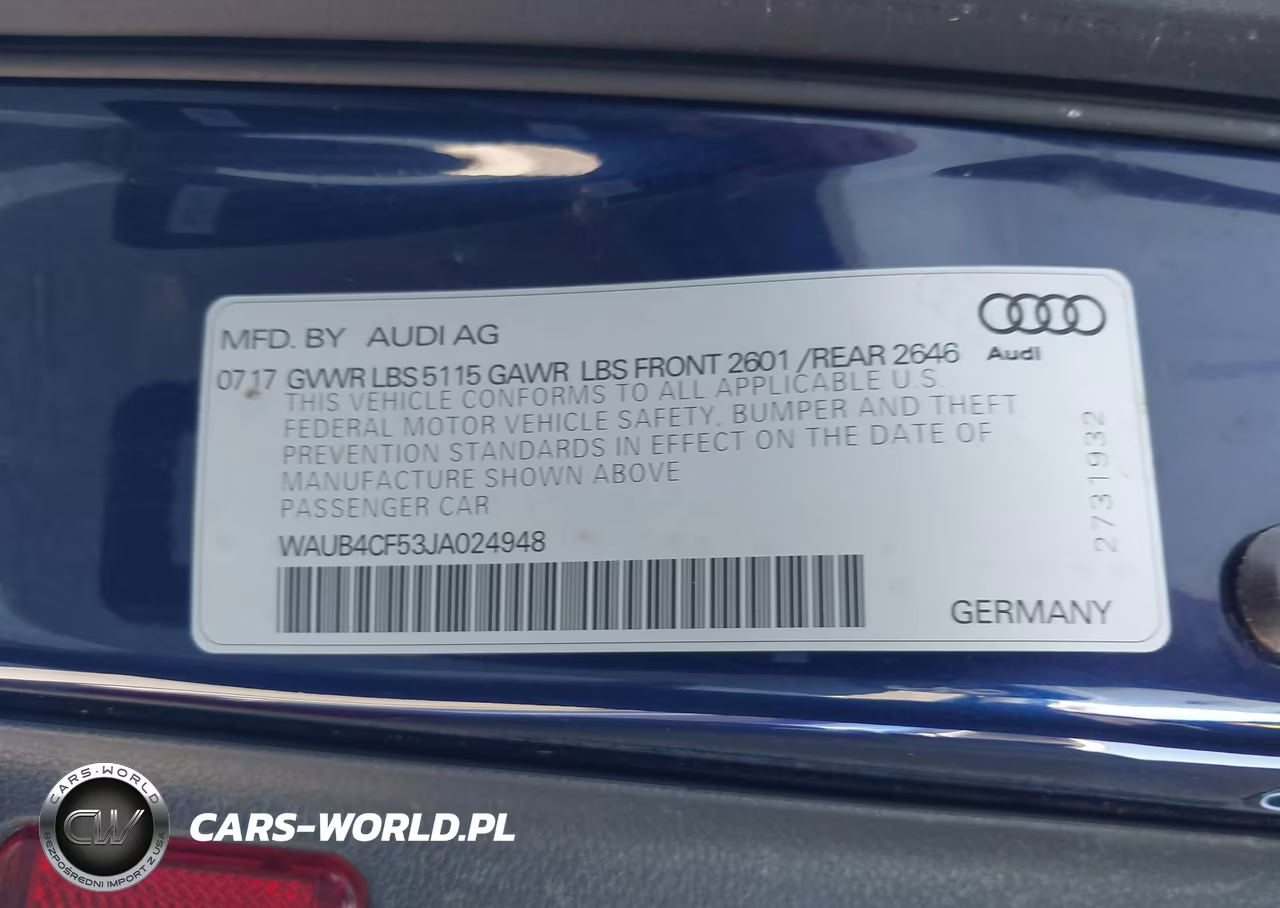 2018 Audi S5 3.0T Premium Plus VIN:WAUB4CF53JA024948 - 9