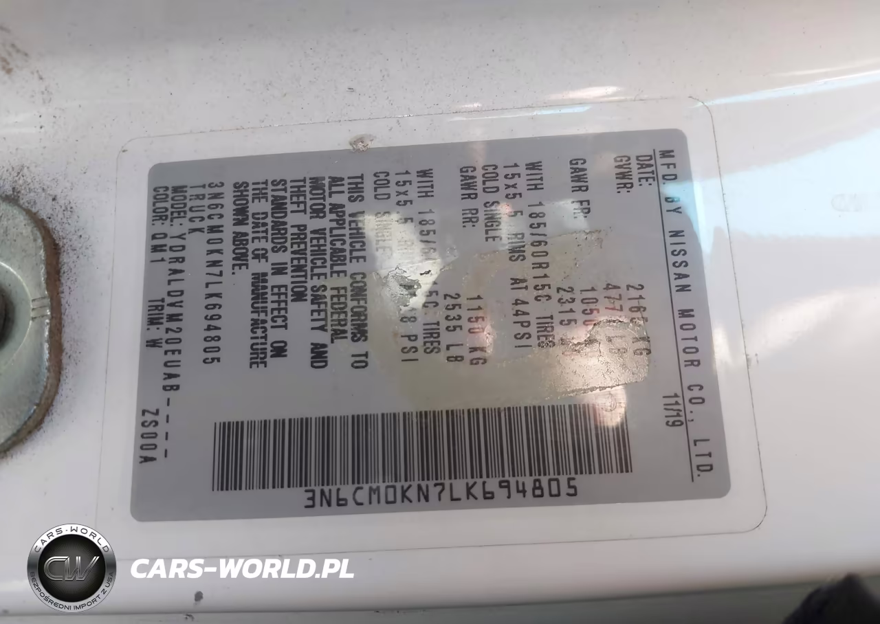 2020 Nissan Nv200 Cargo S Xtronic Cvt VIN:3N6CM0KN7LK694805 - 9