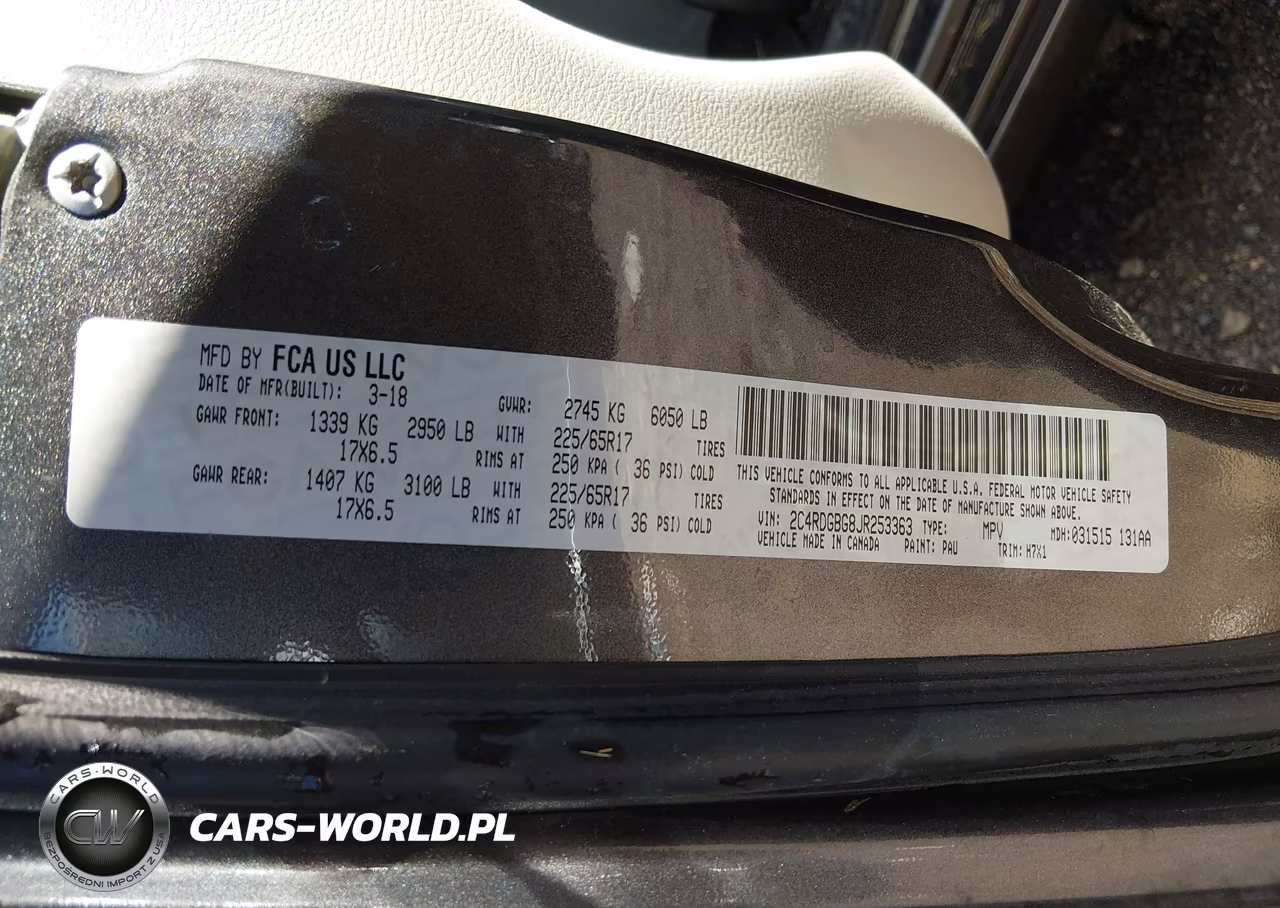 2018 Dodge Grand Caravan Se VIN:2C4RDGBG8JR253363 - 9