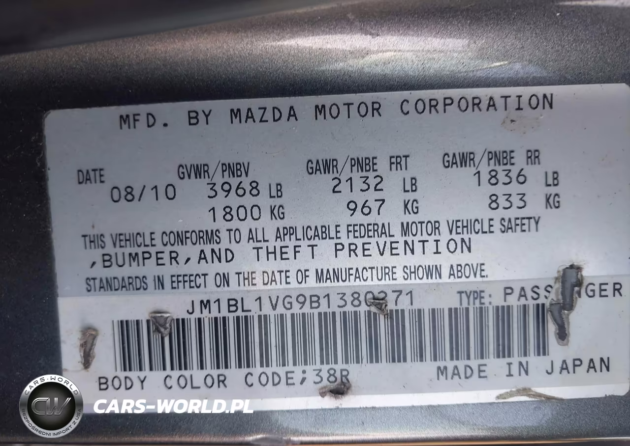 2011 Mazda Mazda3 I Touring VIN:JM1BL1VG9B1380271 - 9